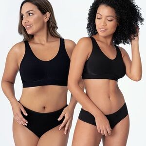 truekind daily comfort wirefree shaper bra black